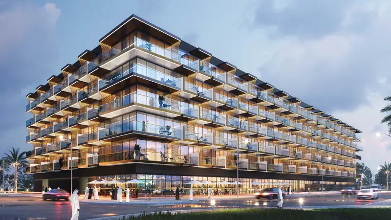 Binghatti Crescent by Binghatti Developers — off plan in Jumeirah Village Circle