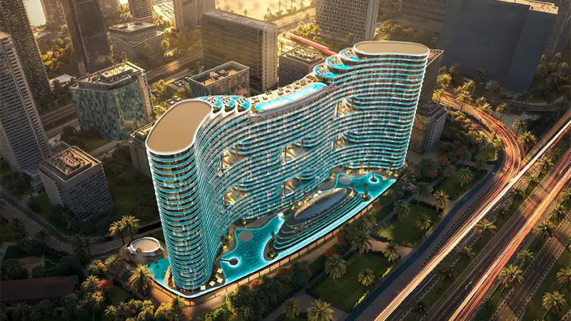 Binghatti Aquarise by Binghatti Developers — off plan in Business Bay