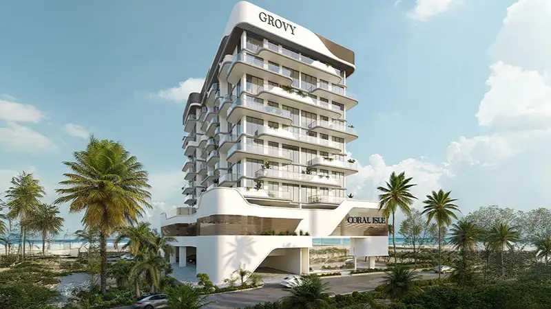 Coral Isle Residences by Grovy Real Estate Development — off plan in Dubai Islands