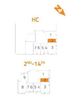 Milano Boutique Suites floor plan 1