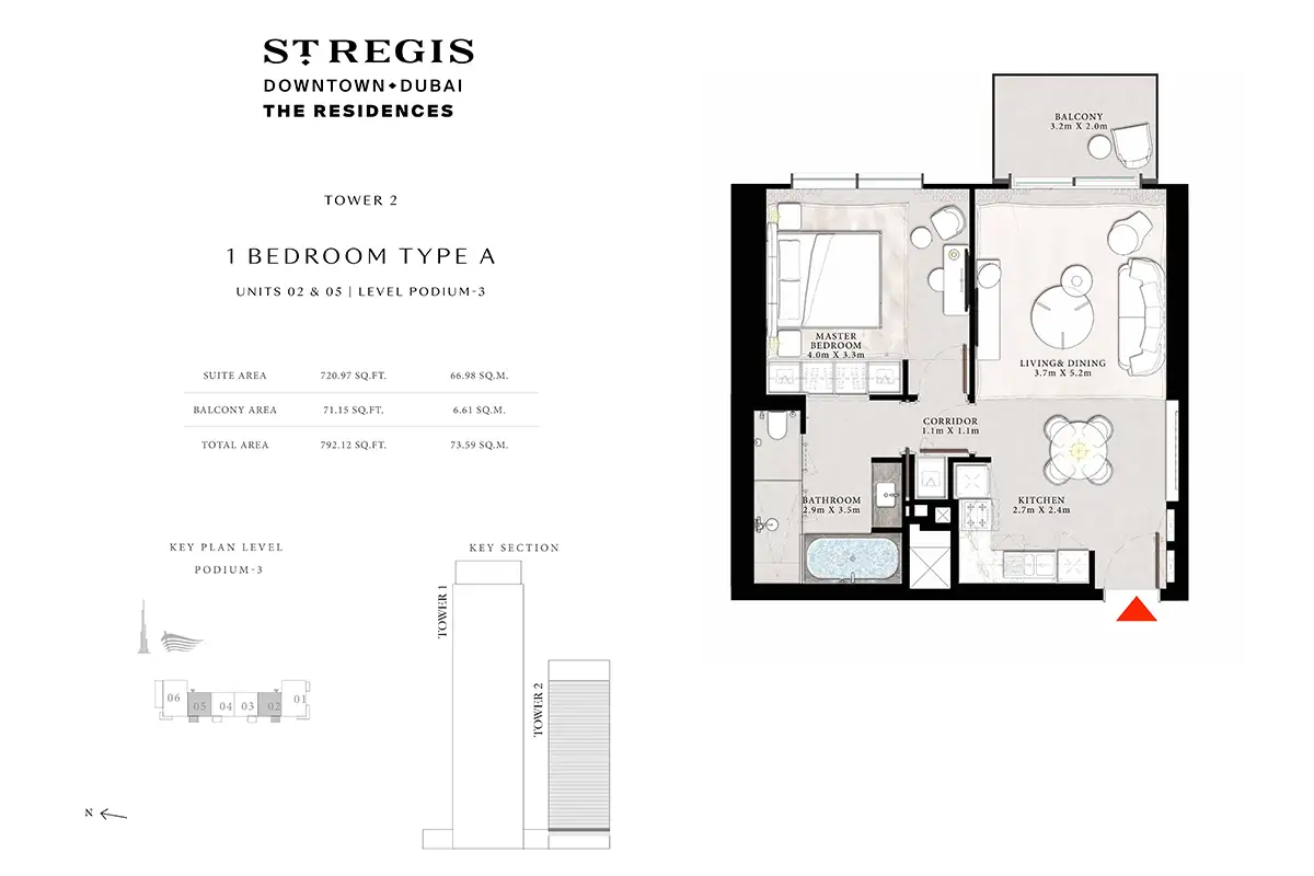 St Regis Residences floor plan 1