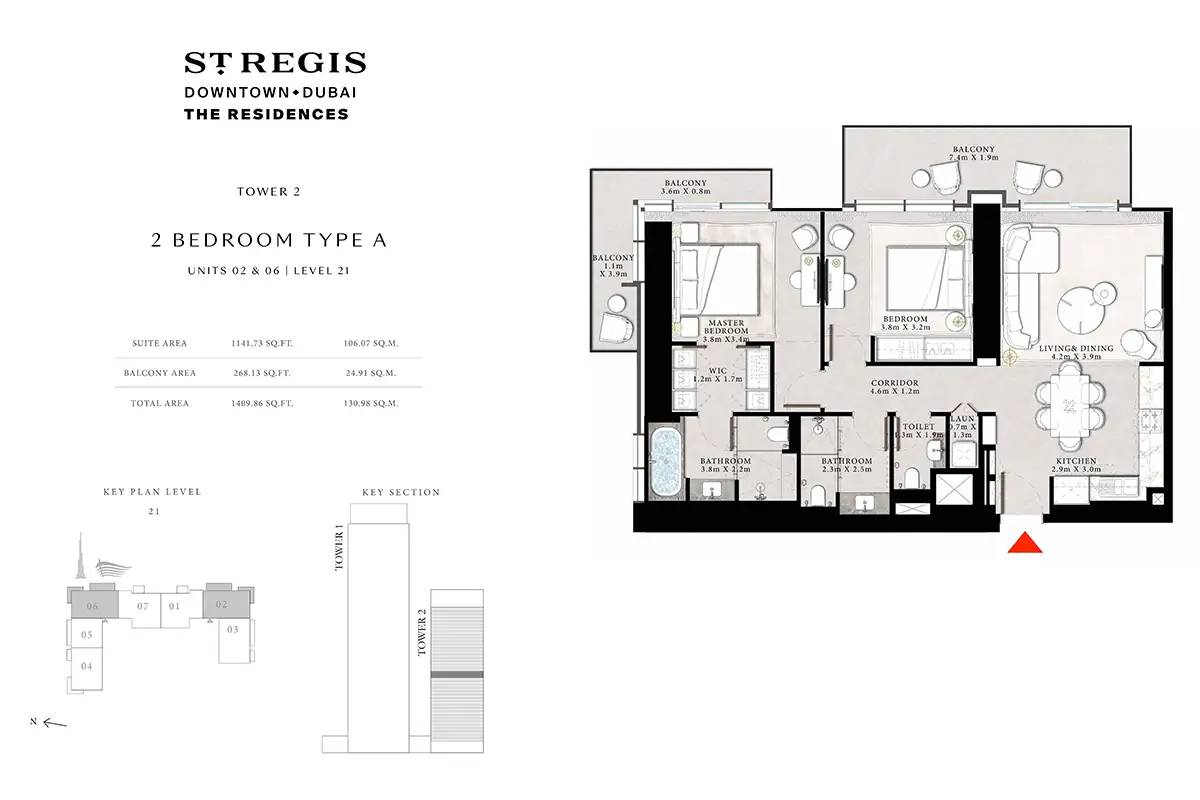 St Regis Residences floor plan 2