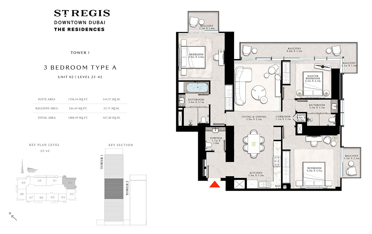 St Regis Residences floor plan 3