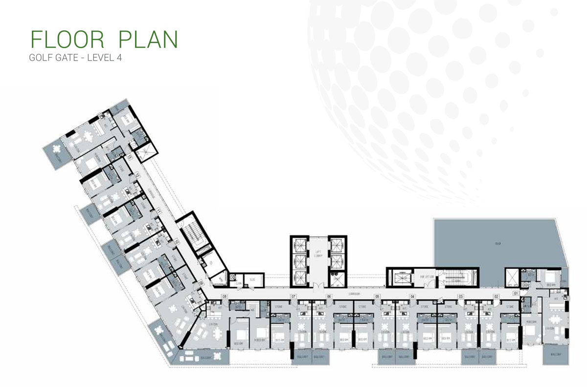 Damac Golf Gate floor plan 2