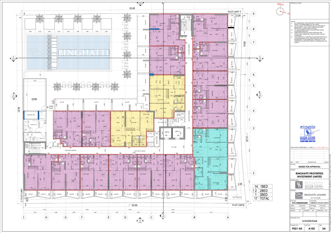 Binghatti Jasmine floor plan 1