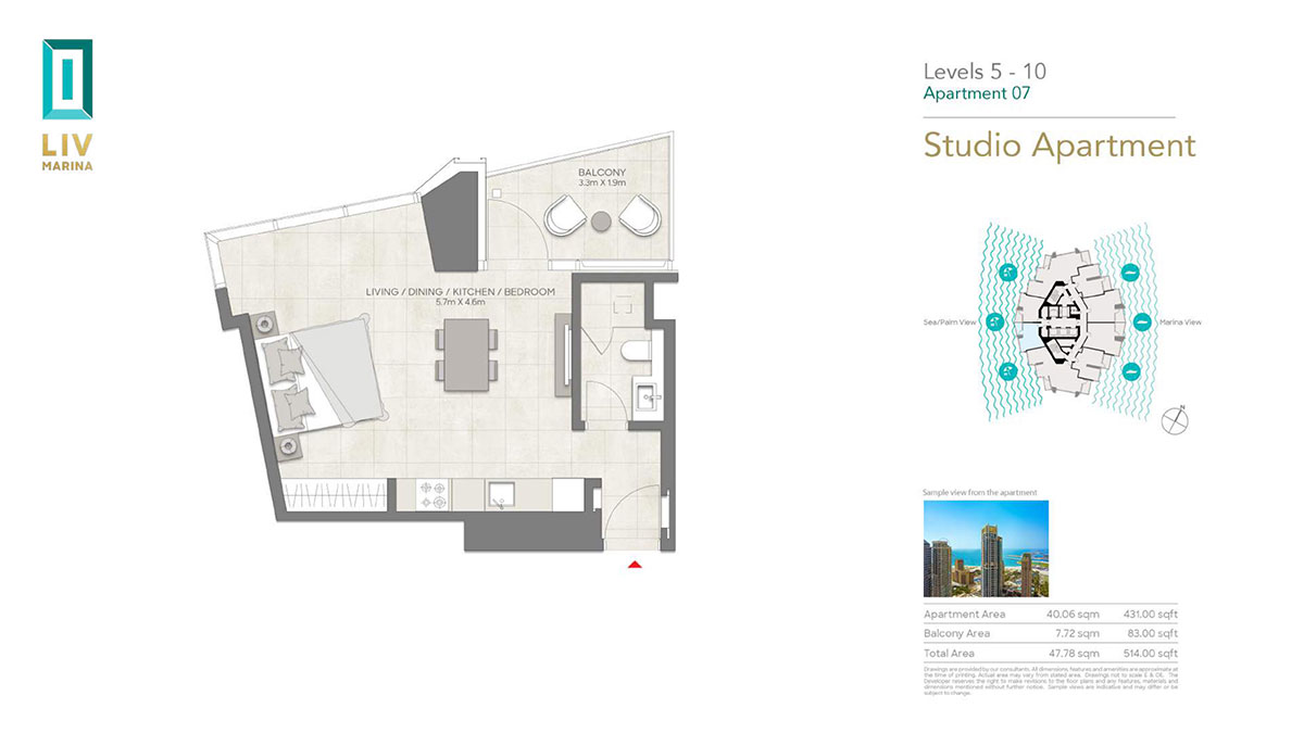 LIV Marina floor plan 1