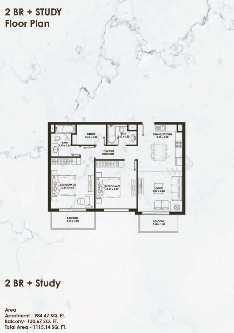 Pearlz Apartments floor plan 4