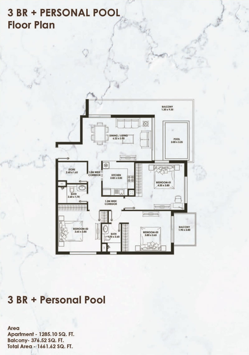 Pearlz Apartments floor plan 5