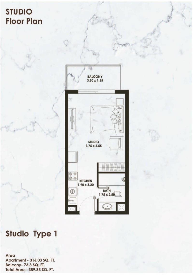 Pearlz Apartments floor plan 1