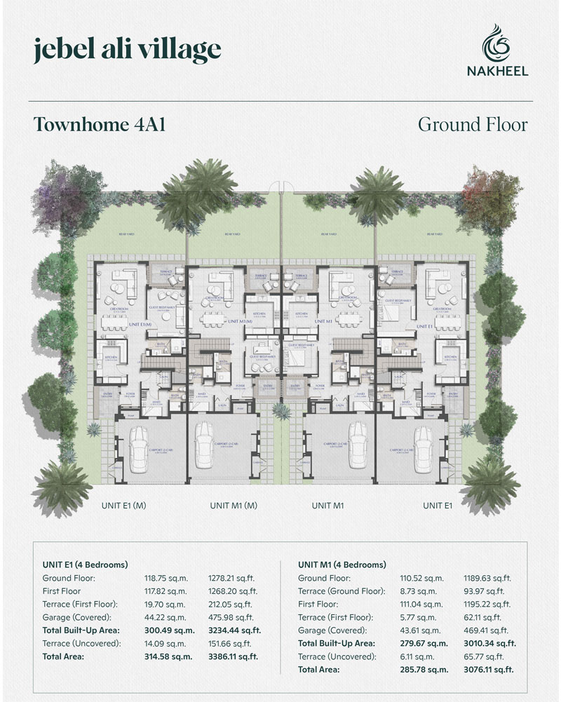 Jebel Ali Village Townhouses floor plan 2