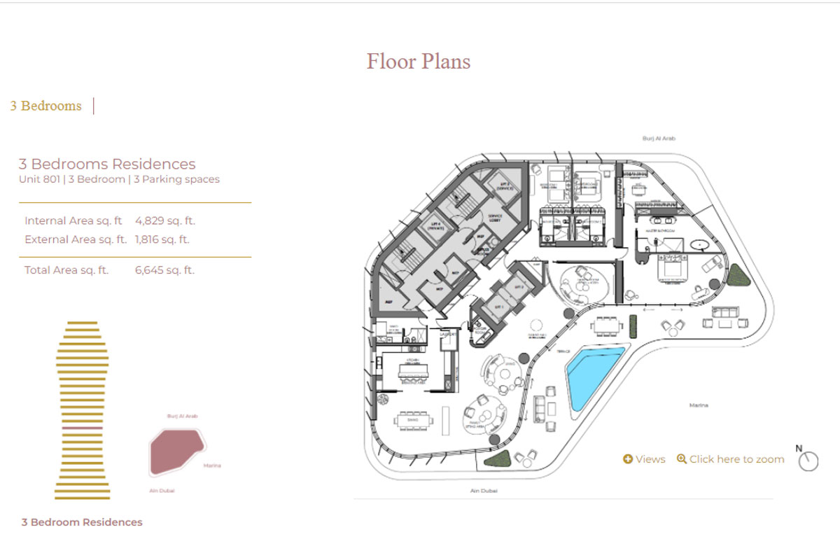 Ava at Palm floor plan 1