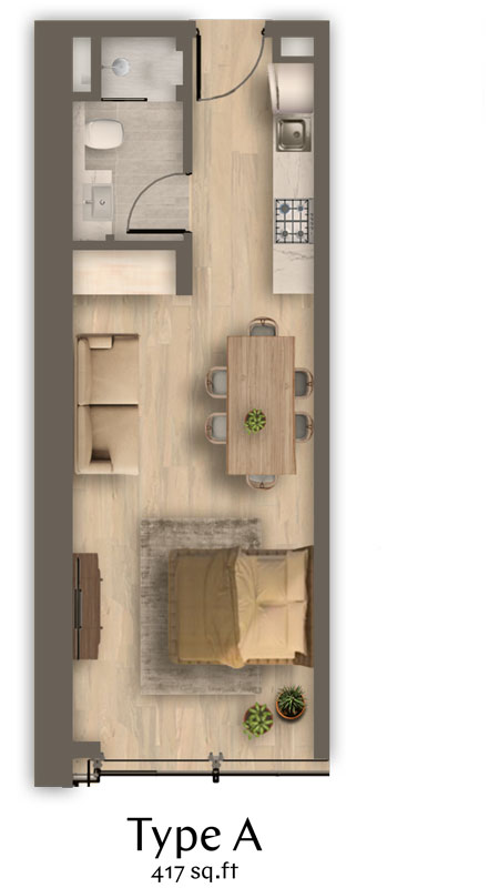 Ahad Residences floor plan 1