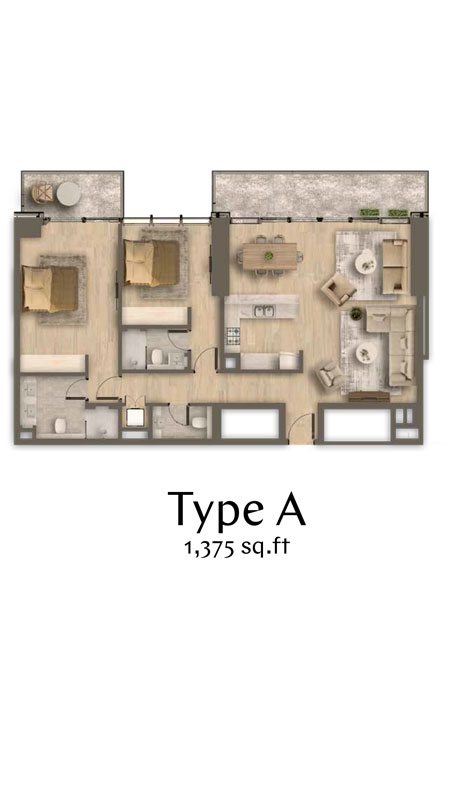 Ahad Residences floor plan 3