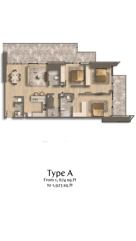 Ahad Residences floor plan 4