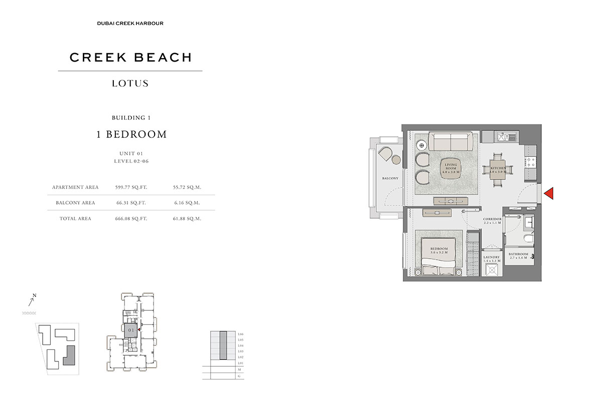 Lotus at Creek Beach floor plan 1