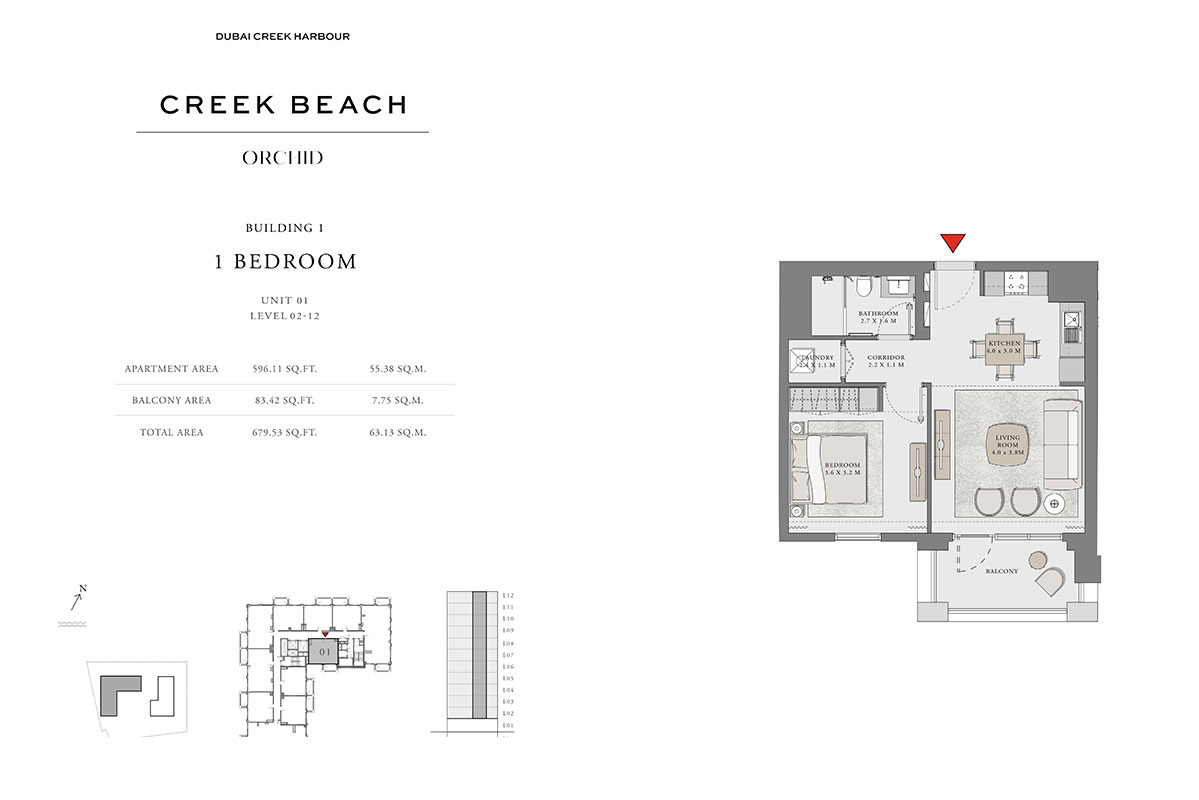 Orchid at Creek Beach floor plan 1