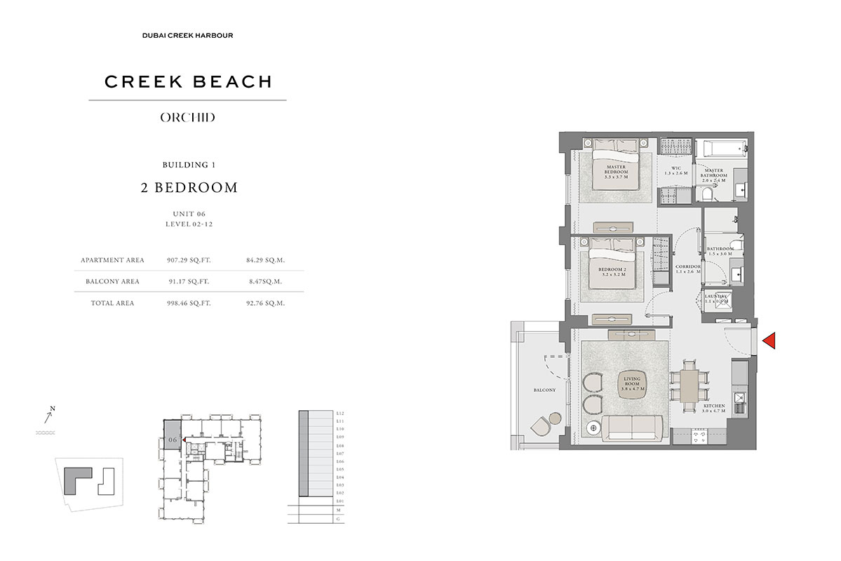 Orchid at Creek Beach floor plan 2