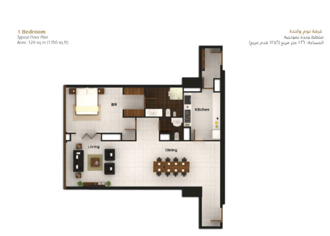 Al Durrah Tower floor plan 1