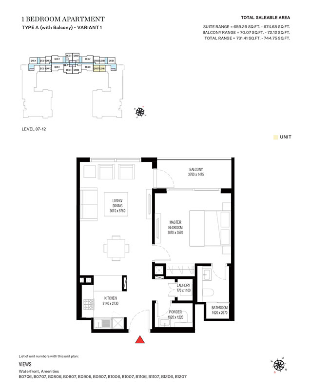 Crest Grande Tower B floor plan 1