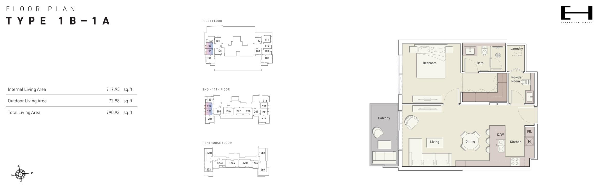 Ellington House floor plan 1
