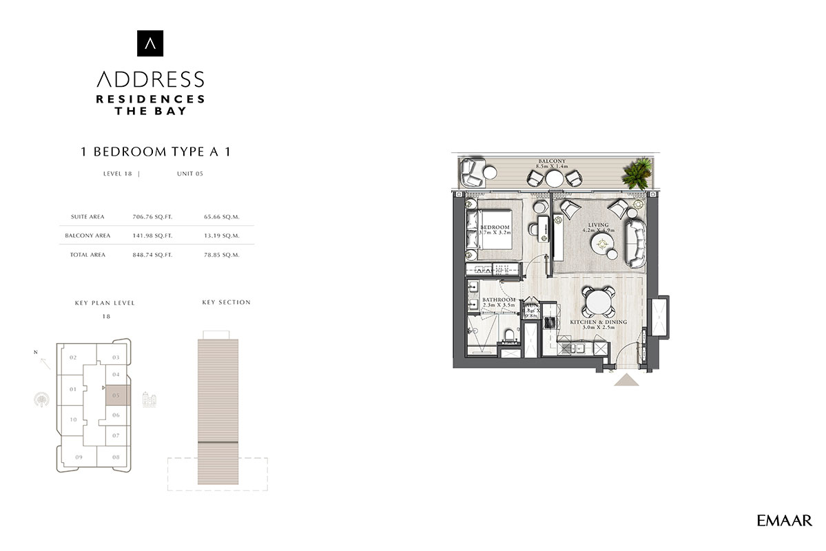 Address Residences The Bay floor plan 1