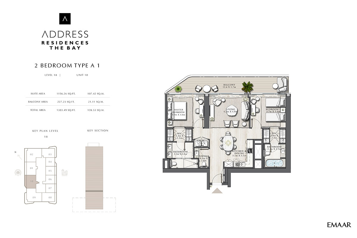 Address Residences The Bay floor plan 3