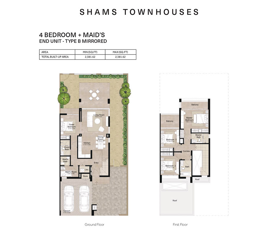 Shams Townhouses floor plan 2