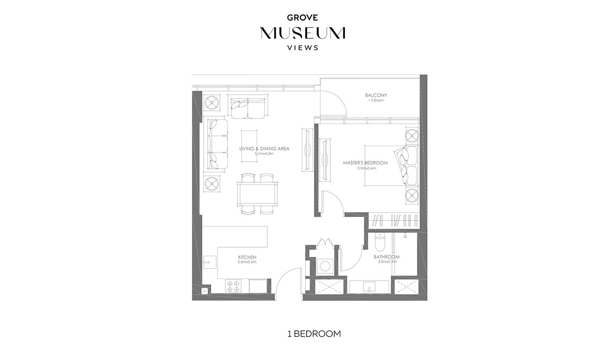 Grove Museum Views floor plan 2