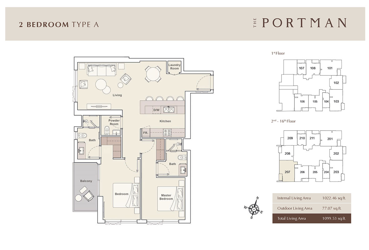 The Portman floor plan 4