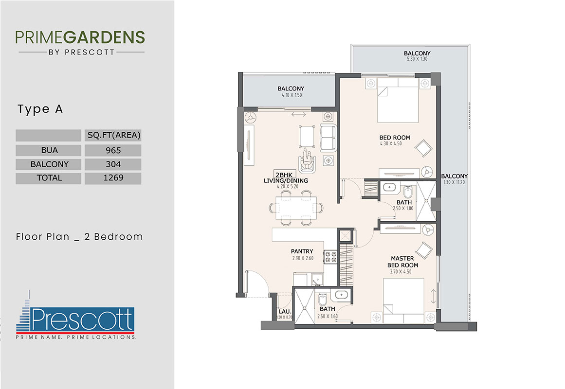 Prime Gardens floor plan 4