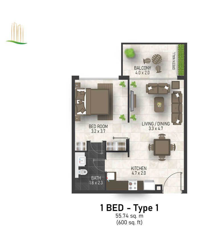 Maimoon Gardens floor plan 2