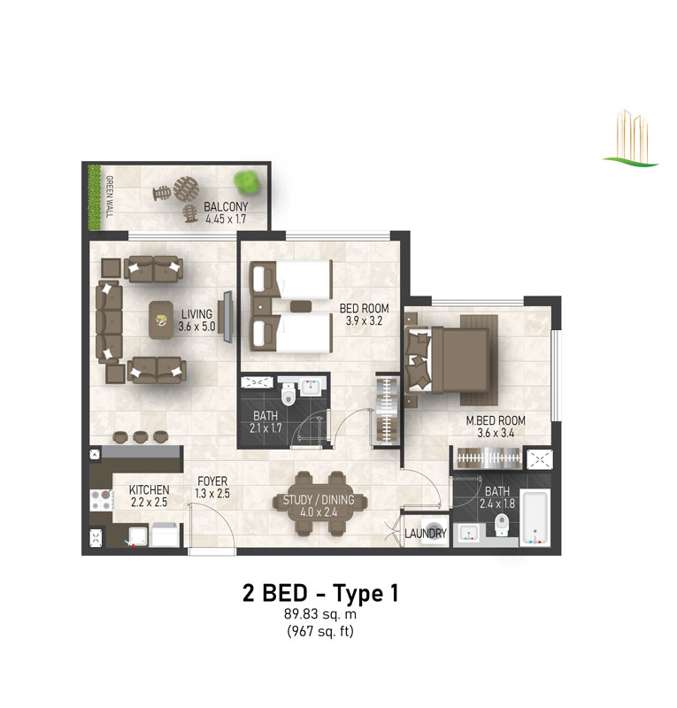 Maimoon Gardens floor plan 3