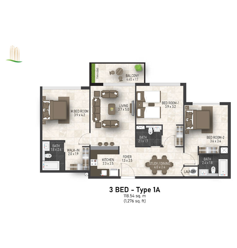 Maimoon Gardens floor plan 4