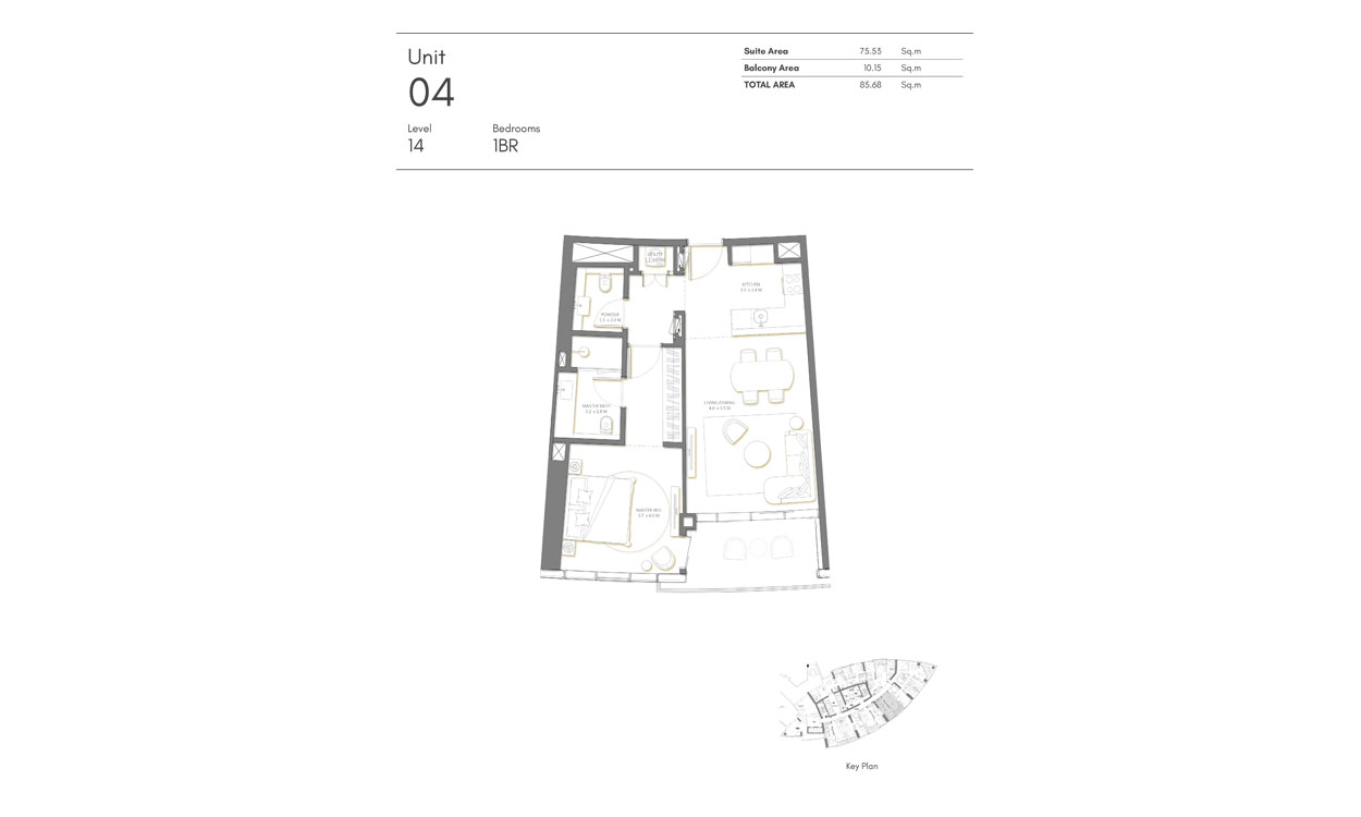 Palm Beach Towers floor plan 1