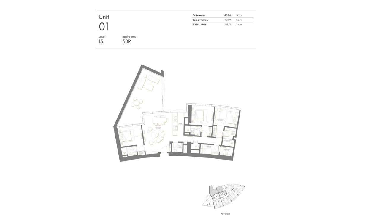 Palm Beach Towers floor plan 3