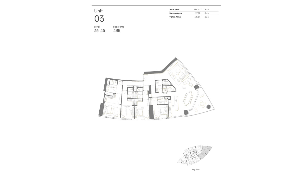Palm Beach Towers floor plan 4