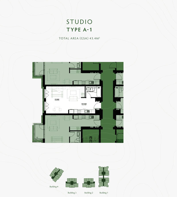 Yas Golf Collection Residences floor plan 1