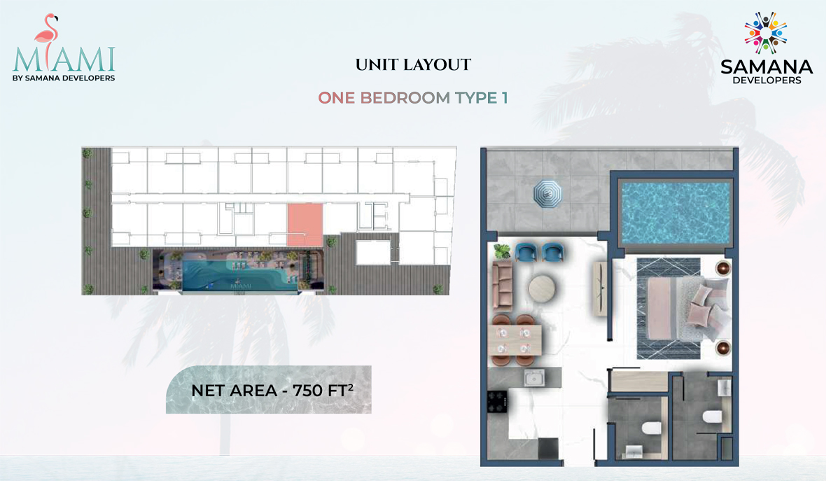 Samana Miami floor plan 1