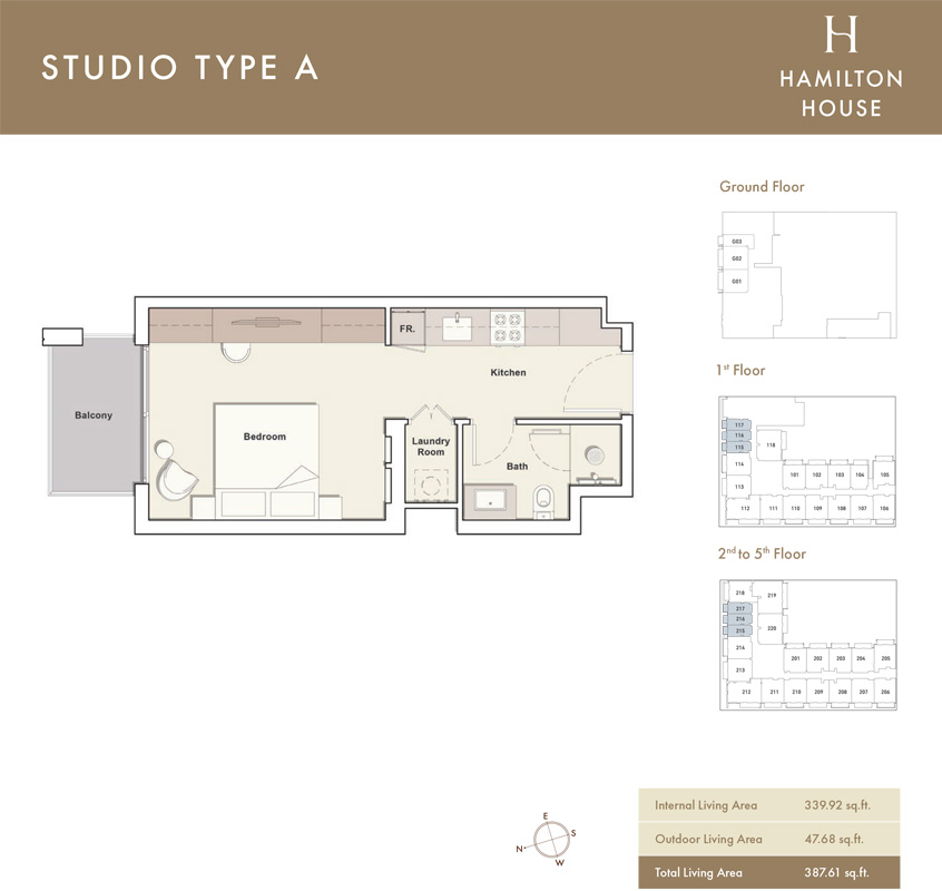 Hamilton House floor plan 1