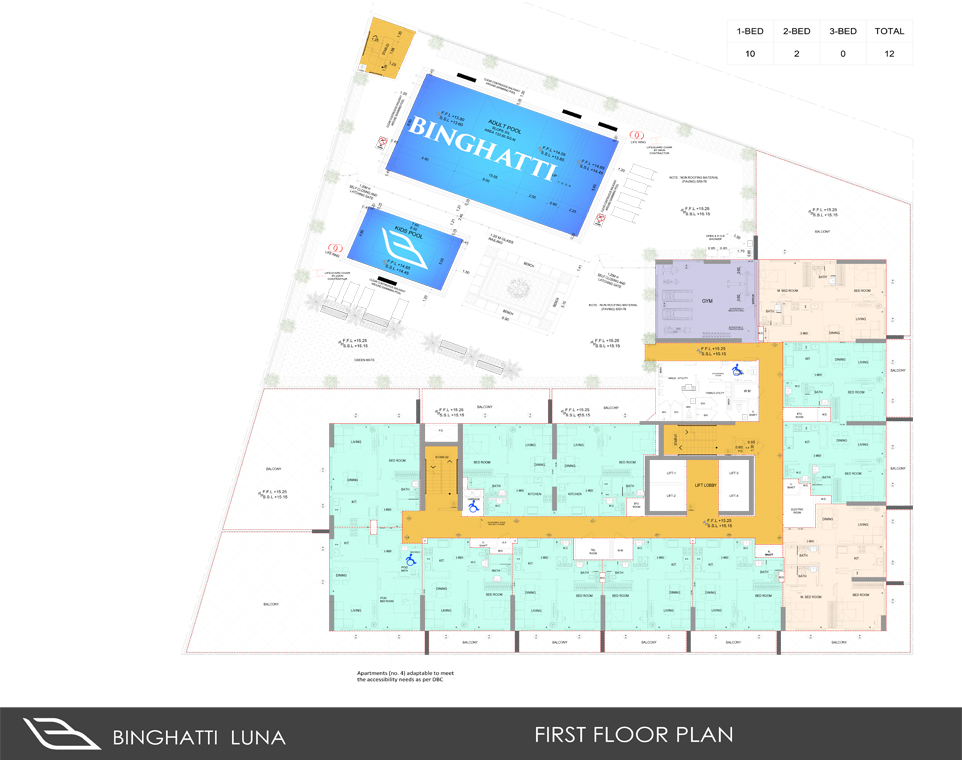 Binghatti Luna floor plan 2