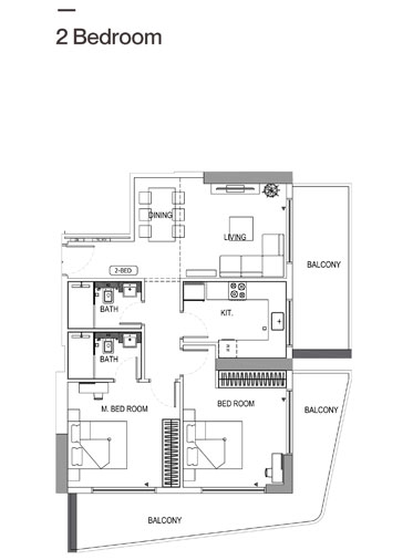 Binghatti Luna floor plan 3