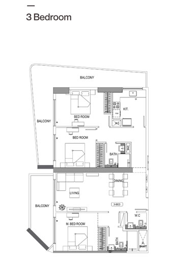 Binghatti Luna floor plan 4