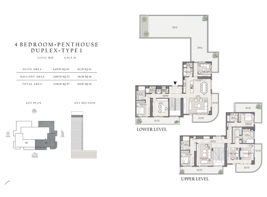 Emaar Beachgate floor plan 5