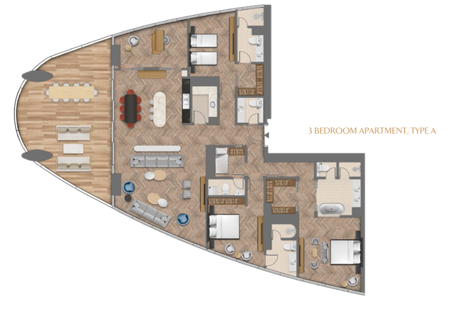 Jumeirah Living Business Bay floor plan 3