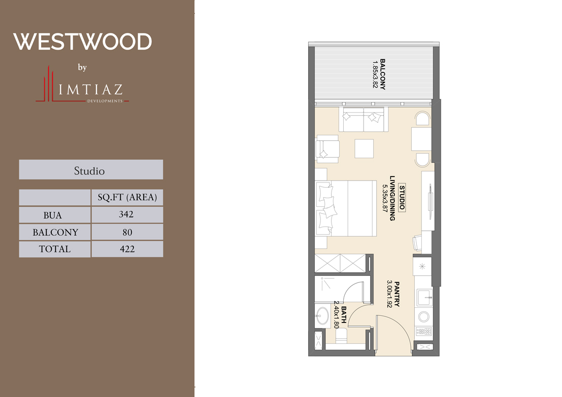 Westwood Residence floor plan 1