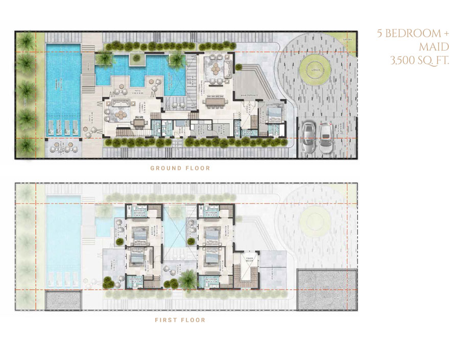 The Farmhouses floor plan 2