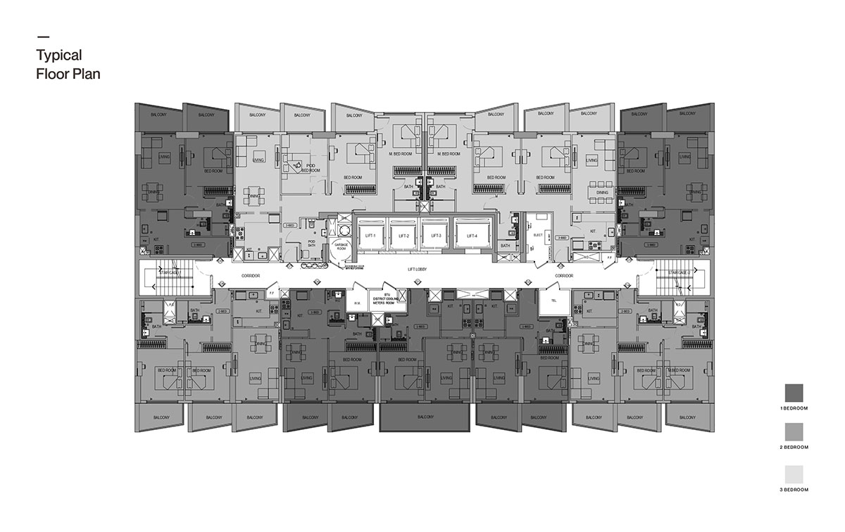 Binghatti Crest floor plan 2