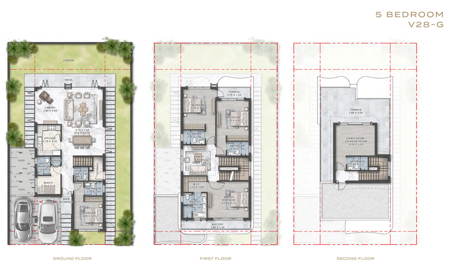 Gems Estates at Damac Hills floor plan 1