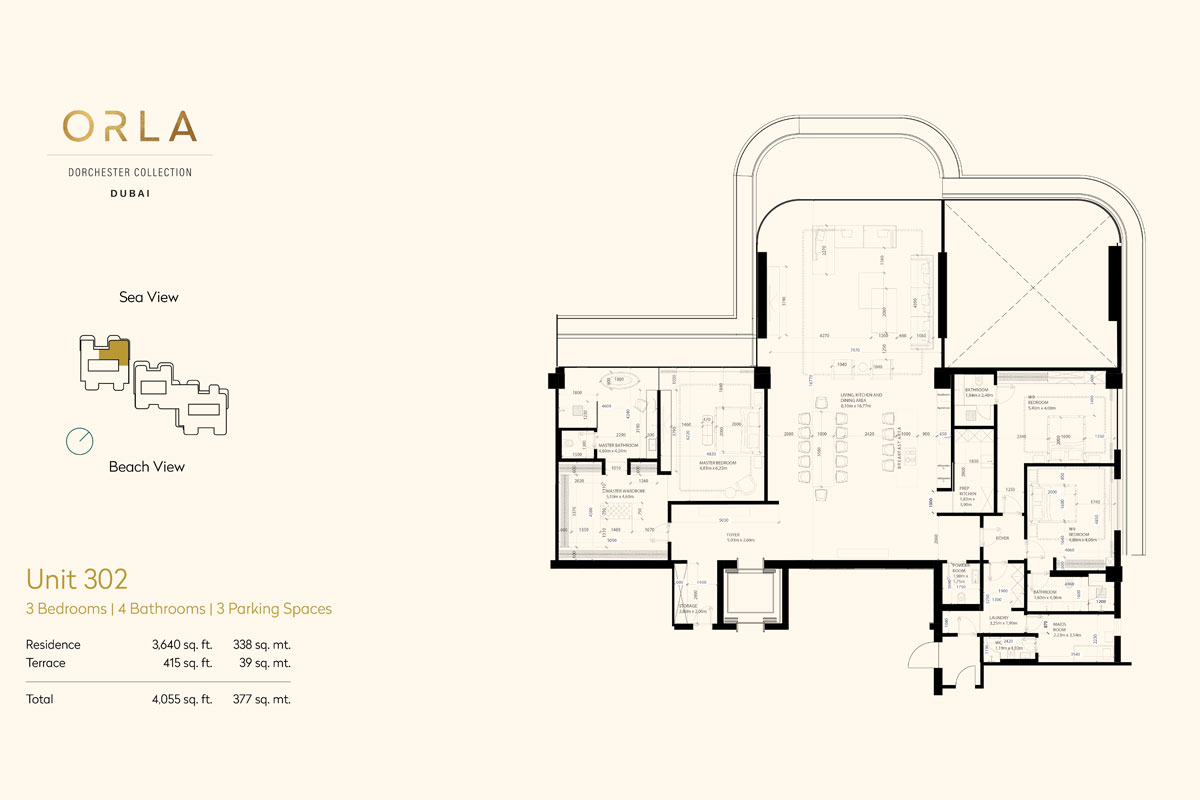Orla Dorchester Collection floor plan 2