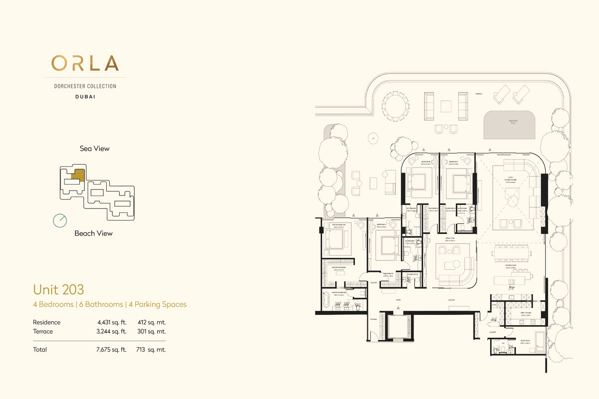 Orla Dorchester Collection floor plan 3